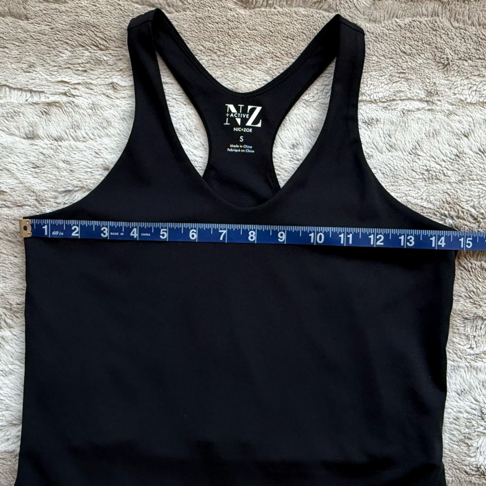 NIC+ZOE Active Flexfit Dress Women's V-neck Sleeveless Racerback Pullover Size S - Picture 12 of 14